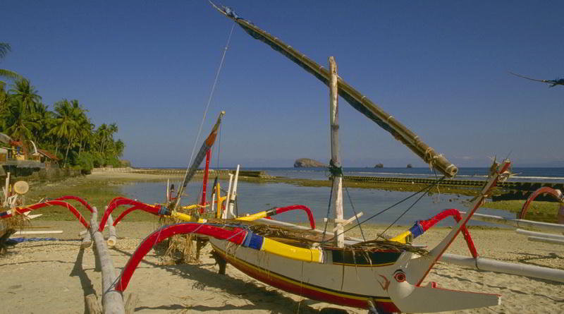 Traditionelles Fischerboot Jukung © Corel 