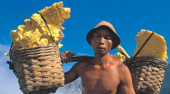 Worker at Kawah Ijen, East Java