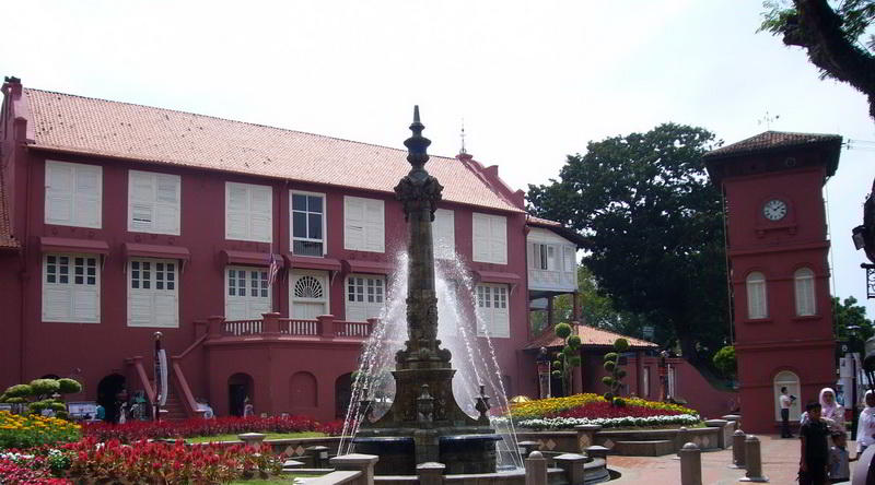 Am roten Platz in in Malacca
