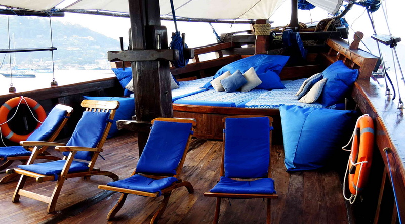 Sonnendeck Moana © Moana Cruising