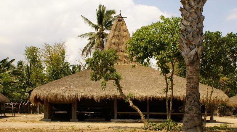 Traditionelles Haus auf Sumba
