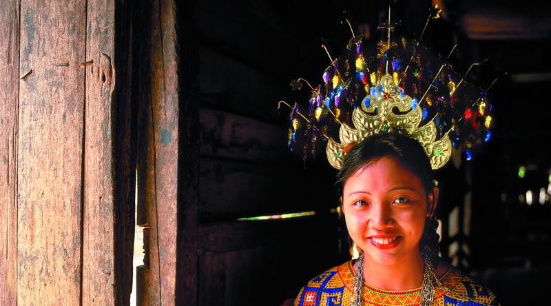 Iban girl with traditional garb © Sarawak Tourism Board